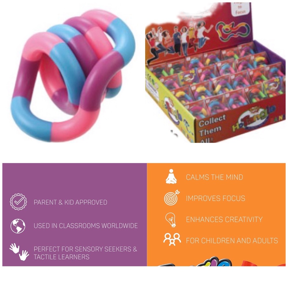Tangle fidget to focus anti stress toy